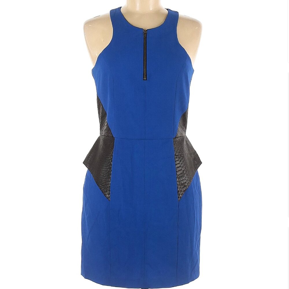 Mason cocktail dress, Size 6, Blue and Black